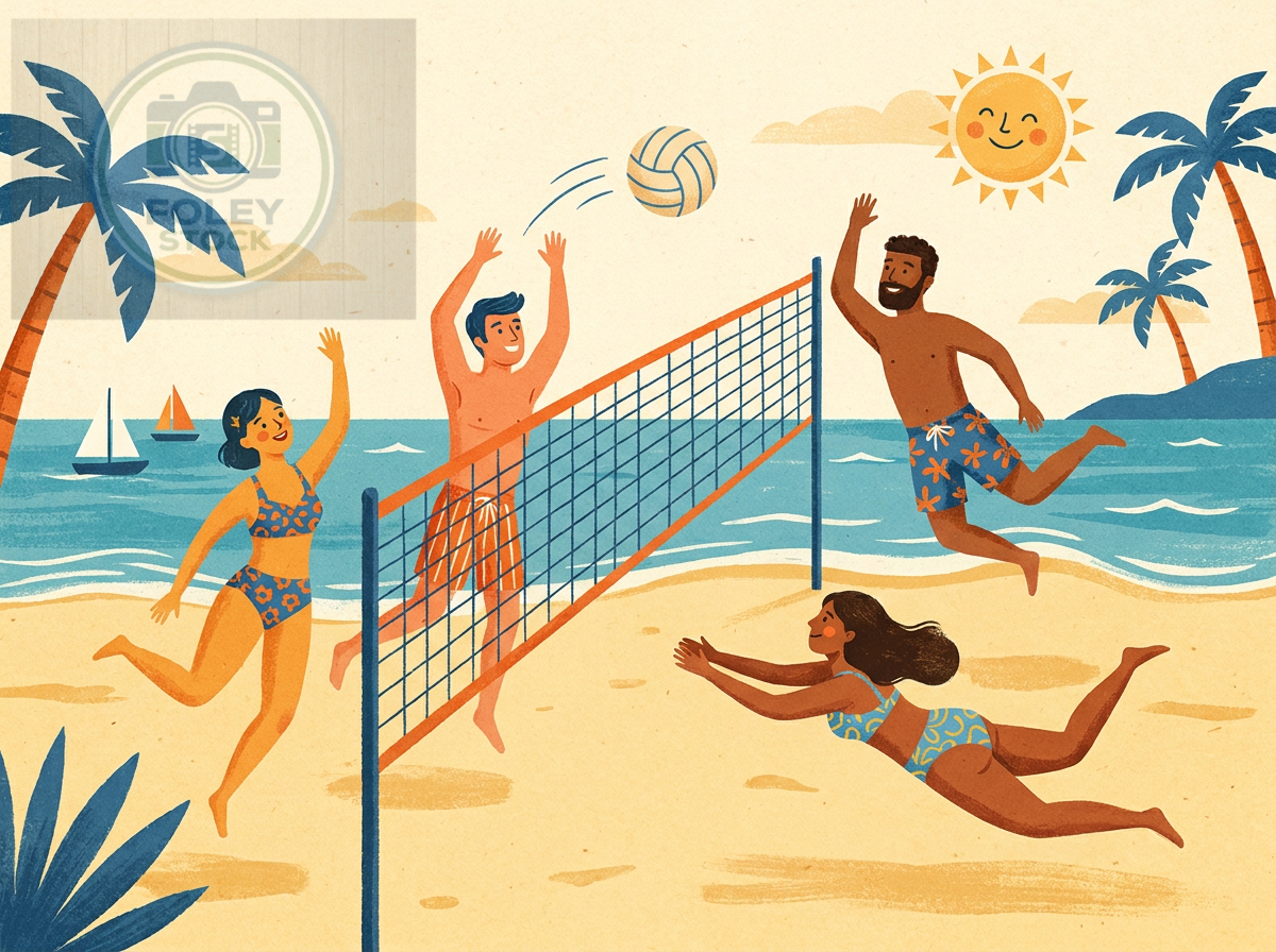 Volleyball illustration